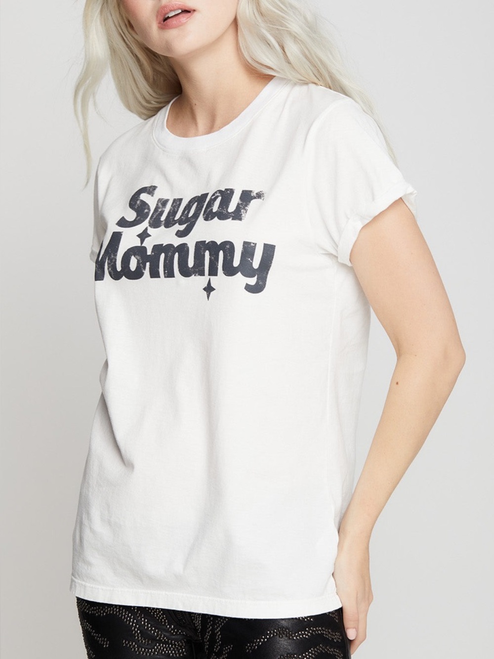 Recycled Karma White 'Sugar Mommy' Graphic Tee - Picture 4 of 4